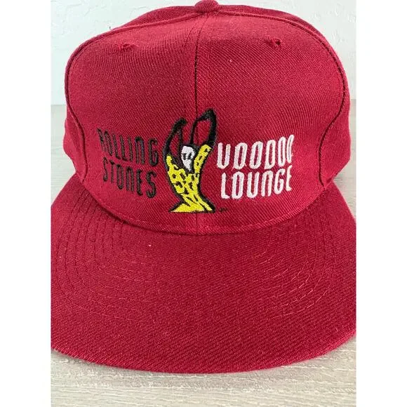 Vintage Rolling Stones Voodoo Lounge Tour Snapback Hat 90s Otto